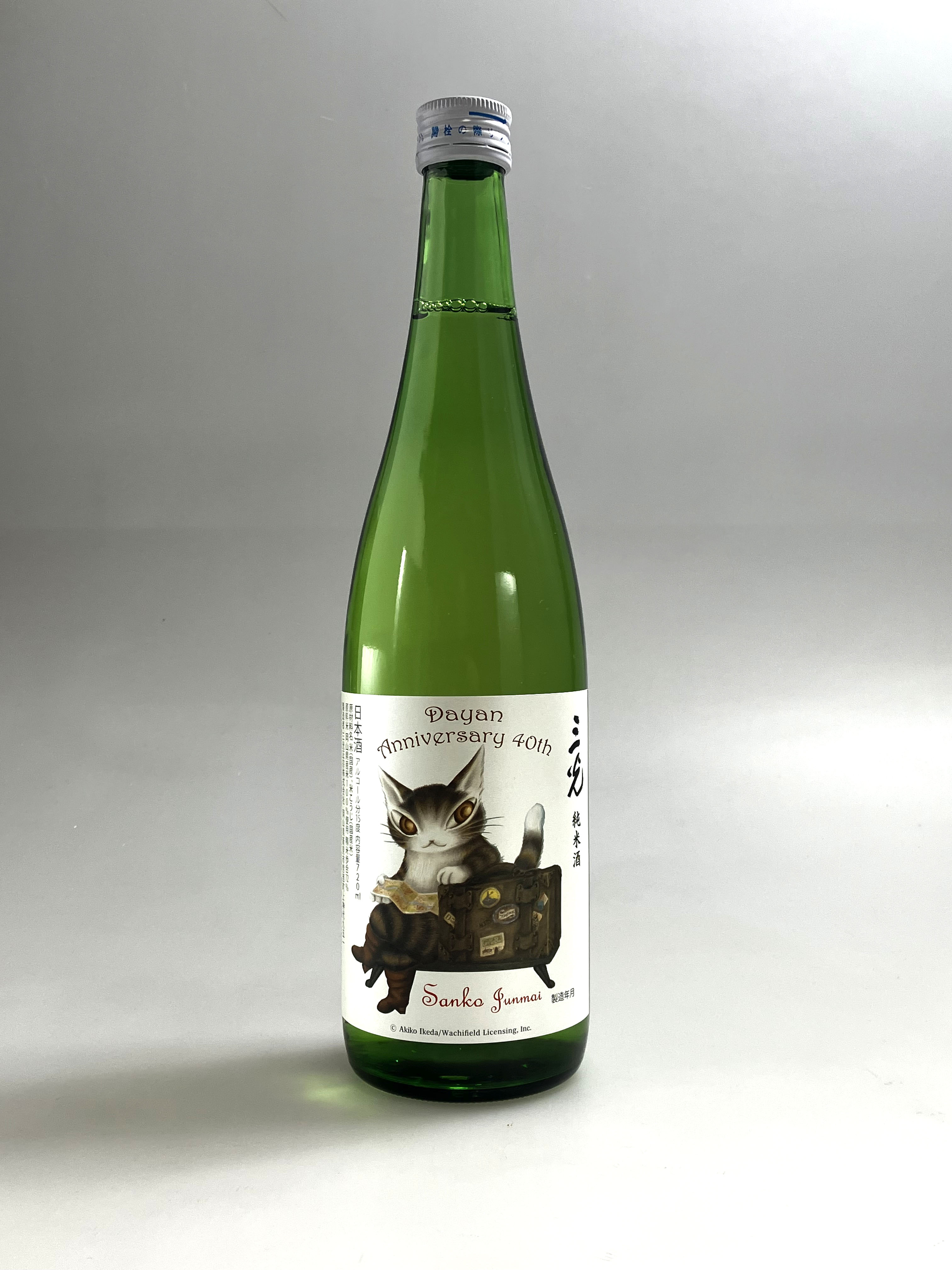 三光正宗　純米ダヤン720ml　猫のダヤン40周年記念特別ラベル