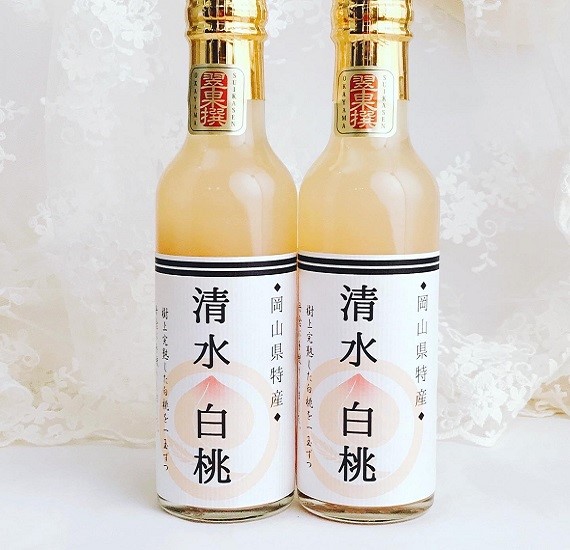 翠果撰　岡山清水白桃ドリンク　果汁60% 200ml×5本　化粧箱入り