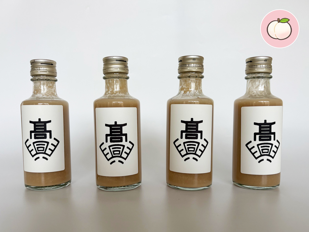 【興陽高校】ほっとひと息！フルーツ甘酒 桃 4本セット
