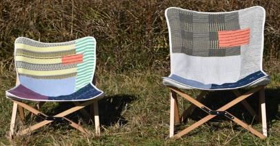 FOLDING PATCHWORK CHAIR SMALL