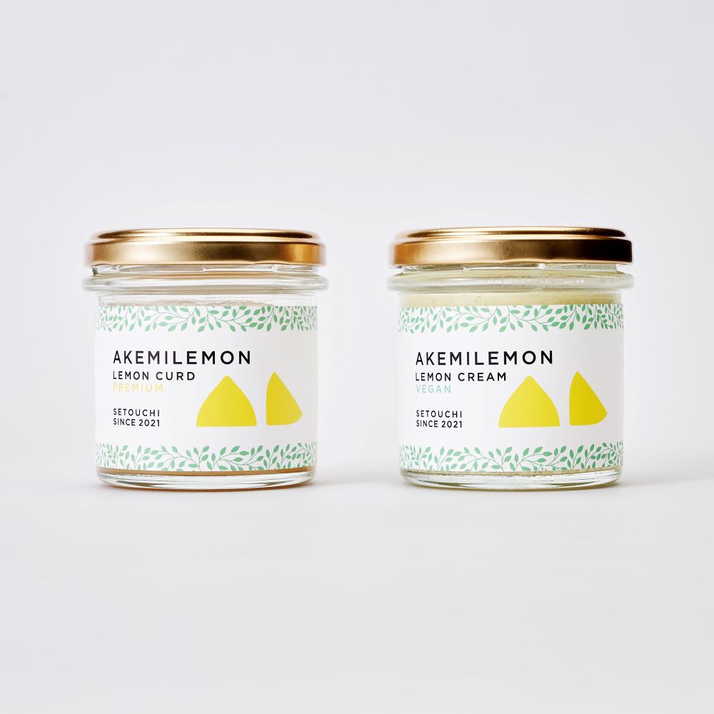 【2個入りギフトセット】LEMON CURD PREMIUM  レモンカード / プレミアム90ｇ・LEMON CREAM VEGAN レモンクリーム / ヴィーガン　90ｇ　